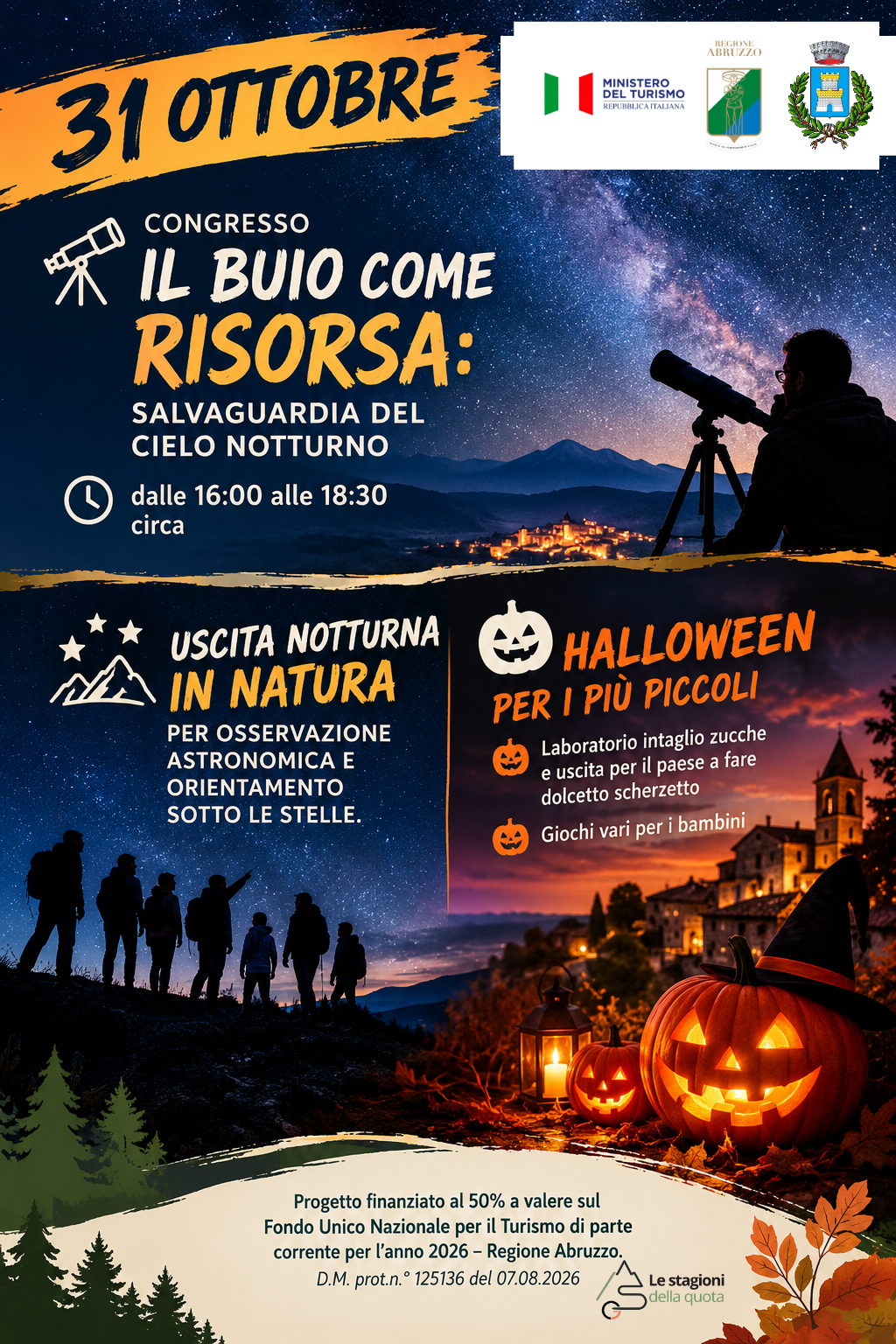 31 ottobre Notte stellata tra astronomia e Halloween 31 ottobre Notte stellata tra astronomia e Halloween